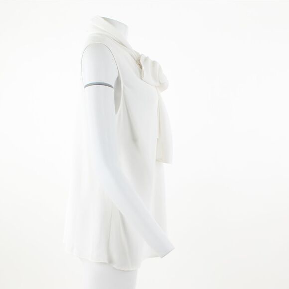 Bar III Plus Size Bow-Neck Blouse - Picture 5 of 5